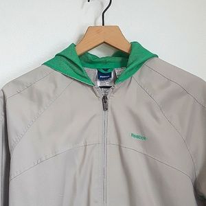 Reebok - M - Beige Lightweight Hooded Jacket